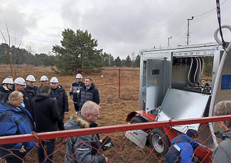 В рамках проводимой РУП «Могилевэнерго» тренировки был продемонстрирован комплект БЭС. 