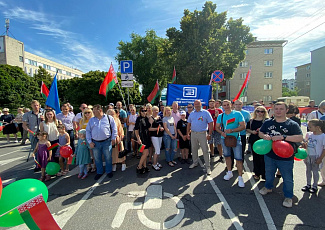 3 июля - коллектив филиала "Завод Энергооборудование" принял участие в торжественном шествии, посвященному Дню Независимости Республики Беларусь.